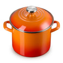 Stockpot Aço Esmaltado Laranja Pegador Inox 5,7L 20cm Le Creuset
