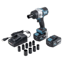 Chave de Impacto Brushless 1/2" 18V 700Nm Wesco com 2 Baterias