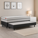 Cama Box Solteiro Conjugada Pillow Com Auxiliar Double 88x188 Reconflex