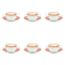 Conjunto com 6 Tigelas Consommé com Pires Colline 350ml Strauss