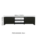 Rack para TV até 80 Polegadas Preto Madesa