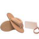 Kit Havaianas para elas: Maxi Puffed Dourado + Mini Bag Chains