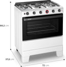 Fogão 5 Bocas Acendimento Automático POP 5Q Ideal Esmaltec