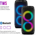 Caixa de Som PartyBox AIWA PB-01 BT 15H RGB USB TWS Preto