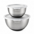 Conjunto 2 Tigelas Bowl em Inox Multiuso Cozinha KitchenAid