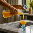 Garrafa Bubble Vidro Azul 1L Linha Sintonia