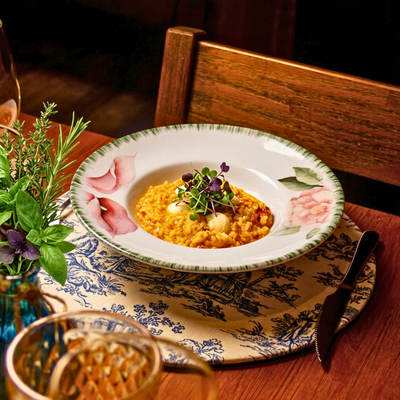 Prato para Risoto Cerâmica Eden 23,5cm Scalla