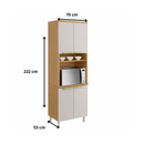Paneleiro 4 Portas 70cm New Porto Itatiaia