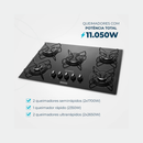 Cooktop a Gás 5 Bocas Mondial CTG-02