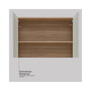 Armário Aéreo 80cm 2 Portas Firenze Demóbile