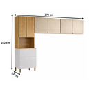 Cozinha 3 peças 7 Portas 1 Gaveta Art Kits Paraná