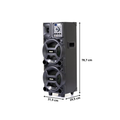 Caixa de Som Torre Amplificada Bluetooth 1100W ACA1101 Amvox