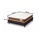 Conjunto Box Casal 188x138 Confort LN Reconflex