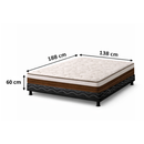Conjunto Box Casal Intense Base e Colchão 138x188cm  Reconflex