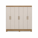 Guarda-Roupa Casal 6 Portas 3 gavetas Prático Demóbile