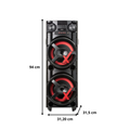 Caixa de Som Amvox ACA1300 Newx Bluetooth 1300w
