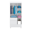 Guarda-Roupa Solteiro 3 Portas 2 Gavetas Wind Demóbile