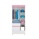 Guarda-Roupa Solteiro 3 Portas 2 Gavetas Wind Demóbile