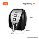 Fritadeira Elétrica Air Fryer 8L Mega Family AFN-80-BI Mondial