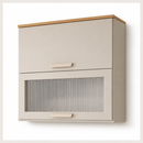 Armário Aéreo Bella 80cm 2 Portas Basculante Com Vidro MGM
