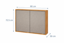 Armário Aéreo Cozinha 80cm 2 Portas Plena Prime Demóbile