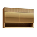 Armário Aéreo Realeza 120cm 1 Porta Basculante com Vidro Nesher