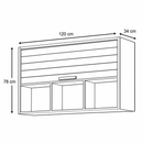 Armário Aéreo Eloise 120Cm 1 Portas Basculhante MGM