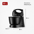 Batedeira Mondial  400W Prática B-44-B - 3 Velocidades