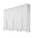 Guarda-Roupa Casal Em MDF 6 Portas 6 Gavetas Bianca Bianchi
