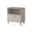 Balcão Bella 80cm 1 Porta Basculante 1 Gaveta MGM