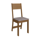 Conjunto de Mesa de Jantar 90x90cm Quadrada Lisboa com 4 Cadeiras Karla Indekes