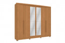 Guarda-Roupa Casal 6 Portas com Espelho 6 Gavetas CB01N566 Kappesberg