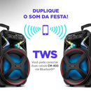 Caixa Amplificada Mondial CM-400 Connect Lights 400W Bluetooth USB/AUX/MIC