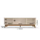 Rack para Tv de até 75 Polegadas Campinas 2 Portas com Nichos Mobler
