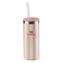 Can Cooler Slim com canudo Peach Whip Cabana Gloss | 296ML