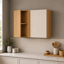 Armário Aéreo de Canto Reto 1 Porta 90cm Art Kits Paraná