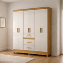 Guarda-Roupa Casal Itatiba 6 Portas 3 Gavetas Moval