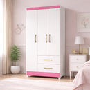 Guarda-Roupa 3 Portas 2 Gavetas Lima Moval