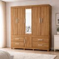 Guarda Roupa Casal 6 Portas 4 Gavetas Guarujá Demóbile