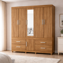 Guarda Roupa Casal 6 Portas 4 Gavetas Guarujá Demóbile