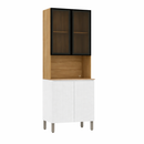 Paneleiro 4 Portas Com 2 Portas em Vidro Art Kits Paraná