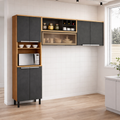 Cozinha Modulada 3 Peças 7 Portas New Porto Itatiaia