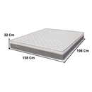 Colchão Queen  Care 158x198 Silver D26 Mira-Coil Reconflex