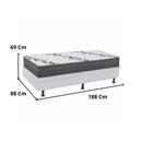 Conjunto Solteiro D33 com Base Baú Ortobom