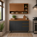 Cozinha Compacta Macadâmia 3 Portas Telasul