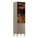 Cristaleira 60cm 1 Porta 2 Gavetas Proença Demóbile