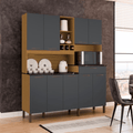 Cozinha Compacta 9 Portas 1 Gaveta Merlot Prime Ronipa