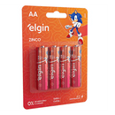 Pilha AA Zinco Elgin C/4 Unidades