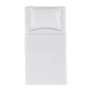 Jogo de Cama Grasso 4 Pçs 300 Fios Cetim 100% Algodão Branco Trussardi