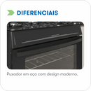 Fogão 4 Bocas  Automático Electra Glass New  Itatiaia